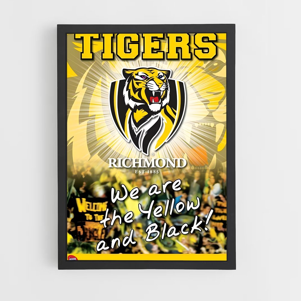 Poster Rivalité Sauvage – affiche Football australien (vue 2)